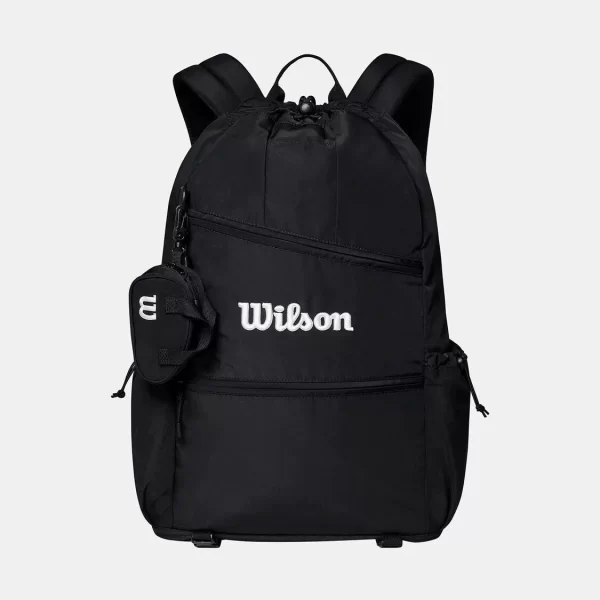 Wilson Black Drawstring Backpack