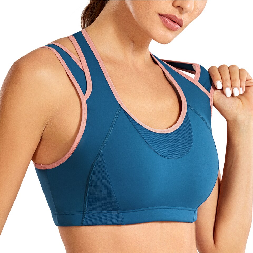 Mesh Patchwork Sports Bra - Image 6
