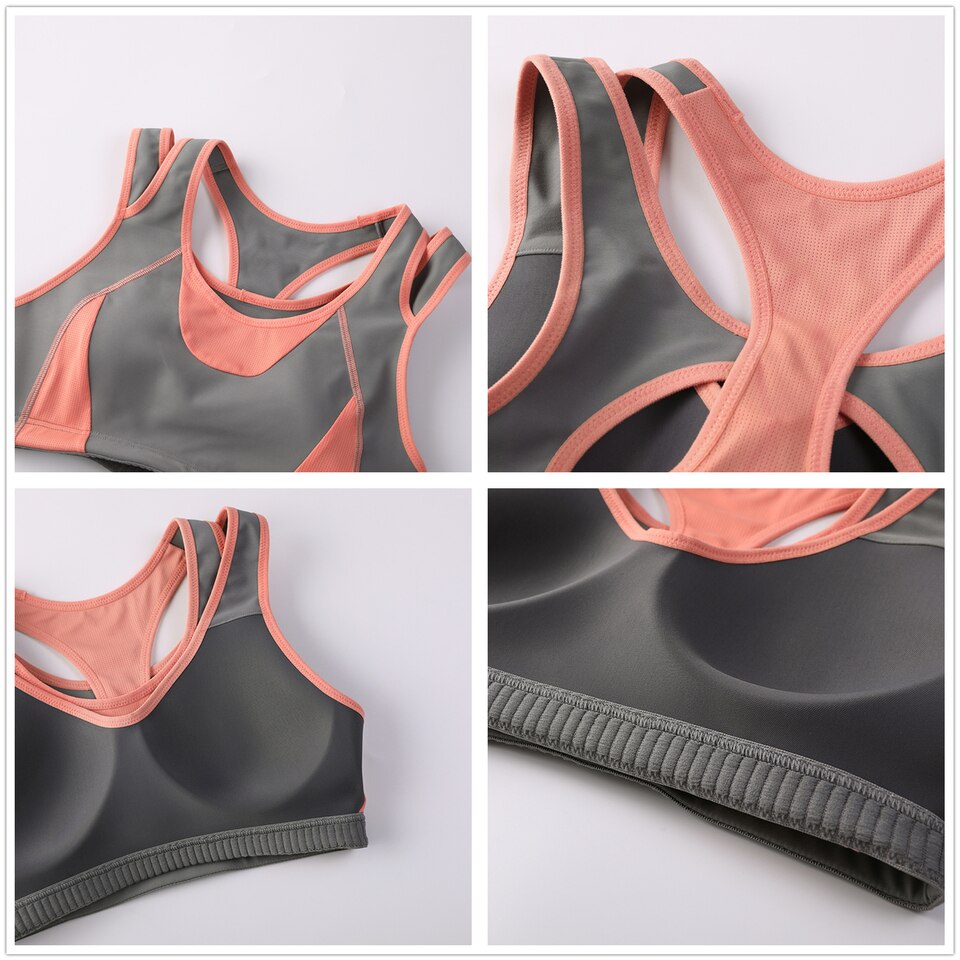 Mesh Patchwork Sports Bra - Image 20