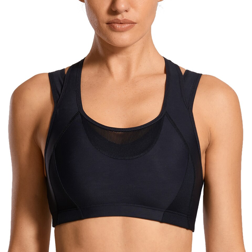 Mesh Patchwork Sports Bra - Image 7