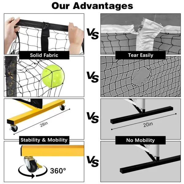 Explosive Outdoor Portable Pickleball Net - Image 2