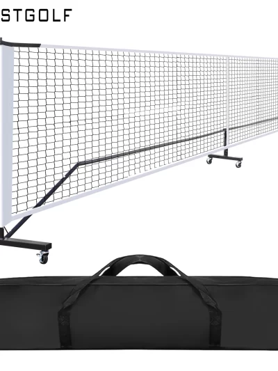 22 FT Pickleball Net on Wheels with Carrying Bag