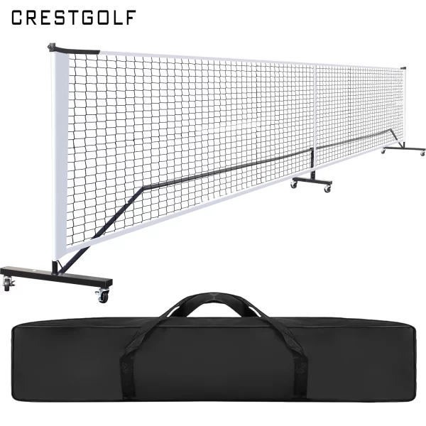 22 FT Pickleball Net on Wheels with Carrying Bag