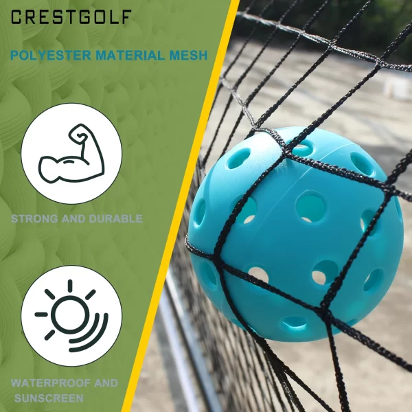 22 FT Pickleball Net on Wheels with Carrying Bag - Image 3