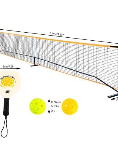 22ft Portable Pickleball Net Set