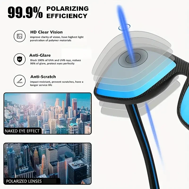 Square Polarized Sunglasses - Image 4