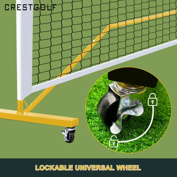 22 FT Pickleball Net on Wheels with Carrying Bag - Image 4