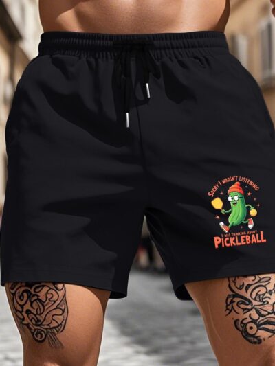 Men's Funny Pickleball Shorts