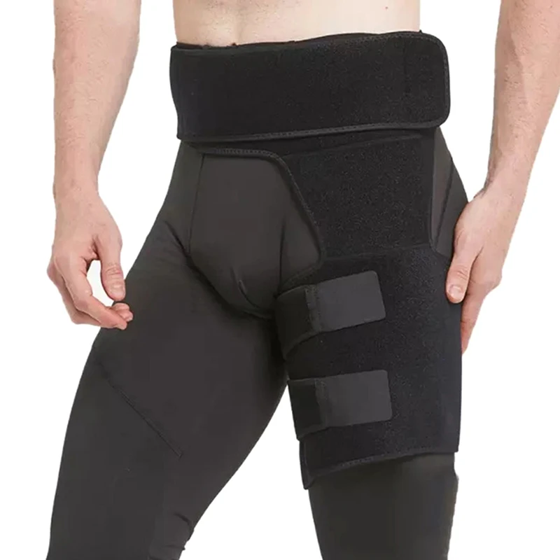 Hip Support Belt Groin Support Sciatica Pain Relief Thigh Strap Compression Brace Joints Groin Arthritis Hip Protective Belt Interchangeable R & L leg. - Image 5