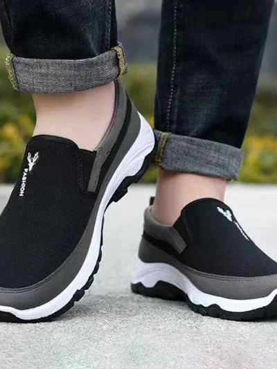 Men Penny Boat Shoes Sports Shoes Breathable Orthopedic Travel Plimsolls Flat Comfortable for Outdoor Activity Hiking Walking.  Limited inventory