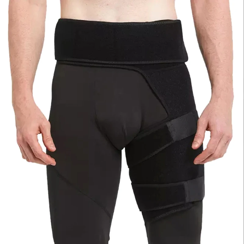Hip Support Belt Groin Support Sciatica Pain Relief Thigh Strap Compression Brace Joints Groin Arthritis Hip Protective Belt Interchangeable R & L leg. - Image 7