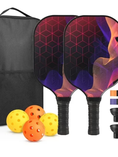 Pickleball Paddles Set Racket Cover Carrying Bag