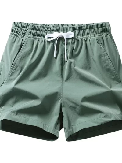 Men's Ice Silk Quick Dry Shorts Summer Stretch Fitness Lightweight Breathable