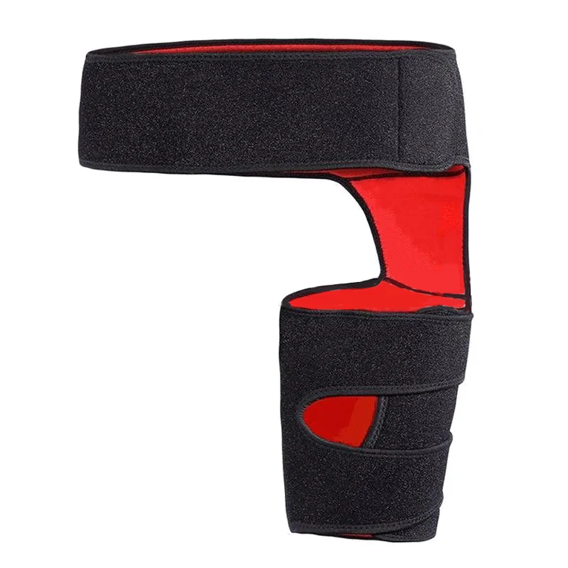 Hip Support Belt Groin Support Sciatica Pain Relief Thigh Strap Compression Brace Joints Groin Arthritis Hip Protective Belt Interchangeable R & L leg. - Image 2