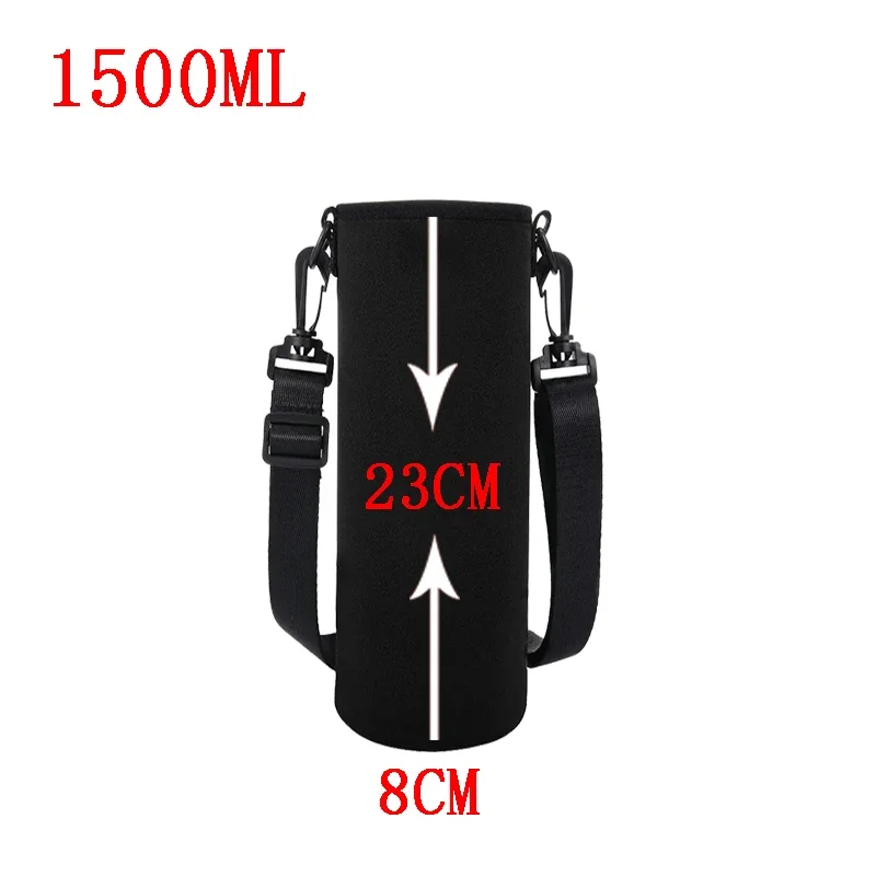 750ML/1000ML/1500ML Sports Water Bottle Case Insulated Bag Neoprene Pouch Sleeve Cover - Image 13