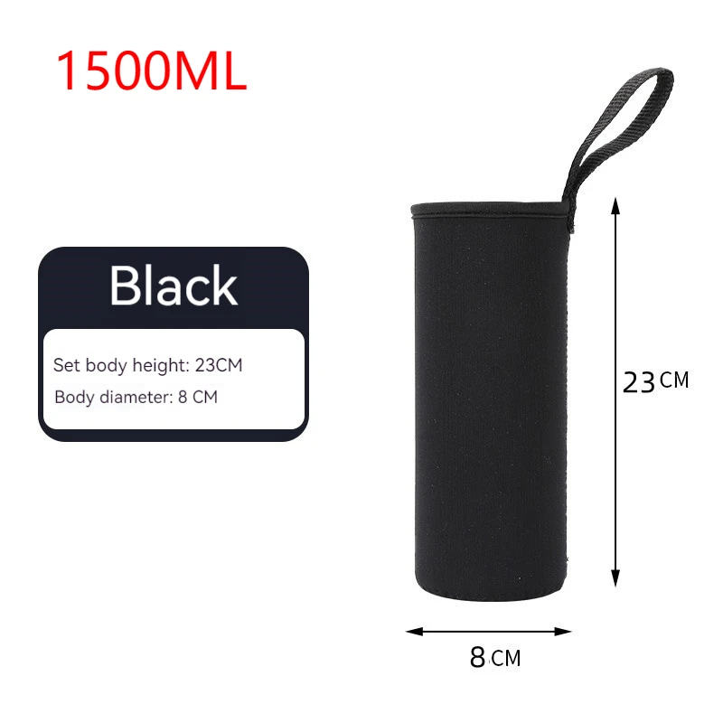 750ML/1000ML/1500ML Sports Water Bottle Case Insulated Bag Neoprene Pouch Sleeve Cover - Image 11