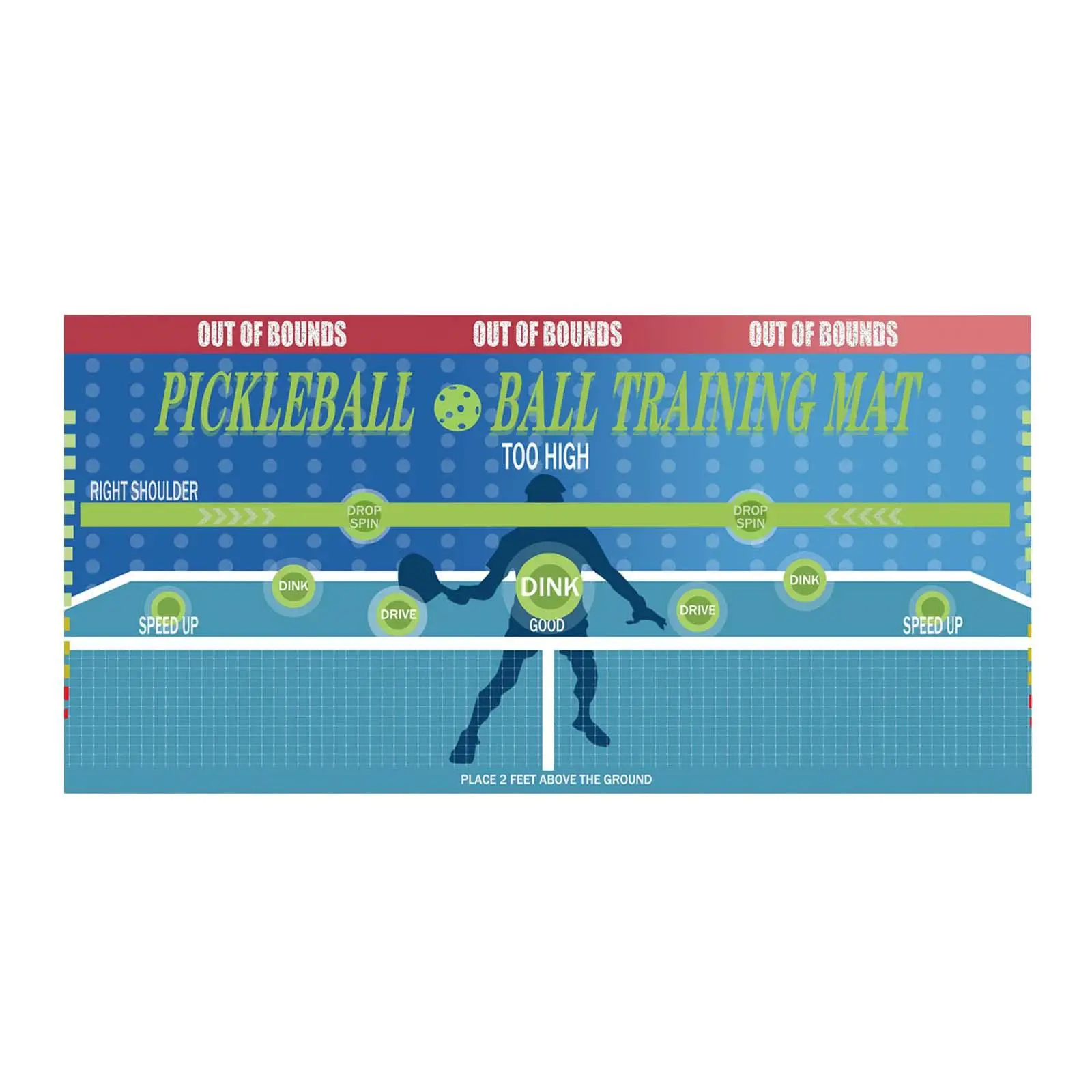 Pickleball Dink Pad for Wall Pickleball Practice Rebounder for Men Women Official Dink Pad for Indoor Outdoor Exercise Yard - Image 7