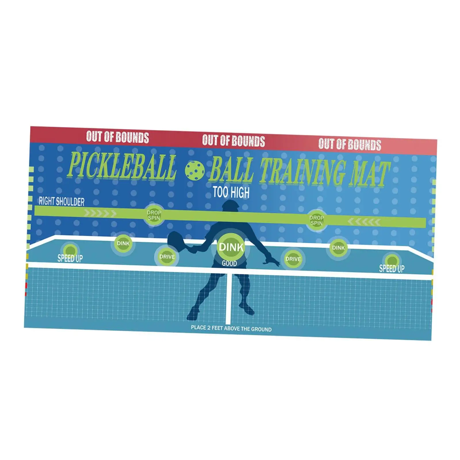 Pickleball Dink Pad for Wall Pickleball Practice Rebounder for Men Women Official Dink Pad for Indoor Outdoor Exercise Yard - Image 4