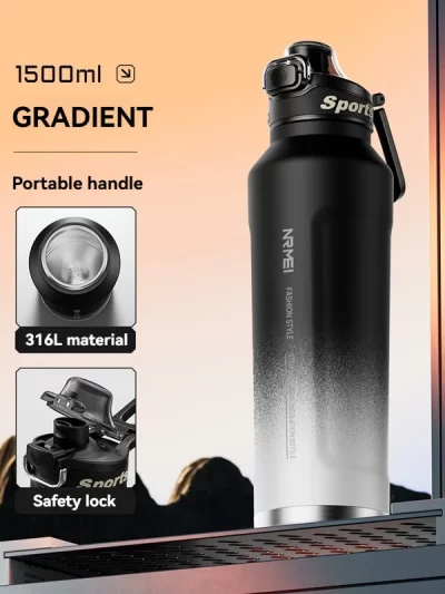 Cold And Hot Insulated Water Bottle Stainless Steel Flasks Double Wall Portable