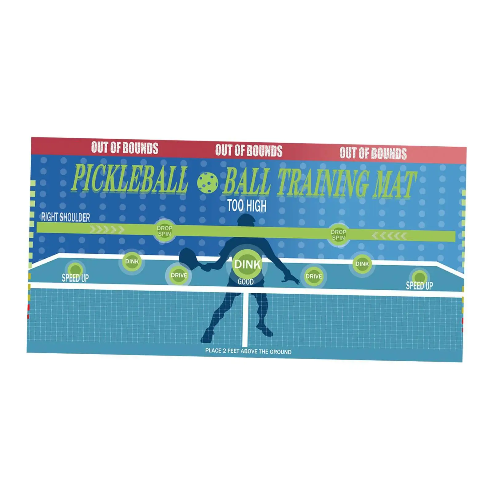 Pickleball Dink Pad for Wall Pickleball Practice Rebounder for Men Women Official Dink Pad for Indoor Outdoor Exercise Yard - Image 3