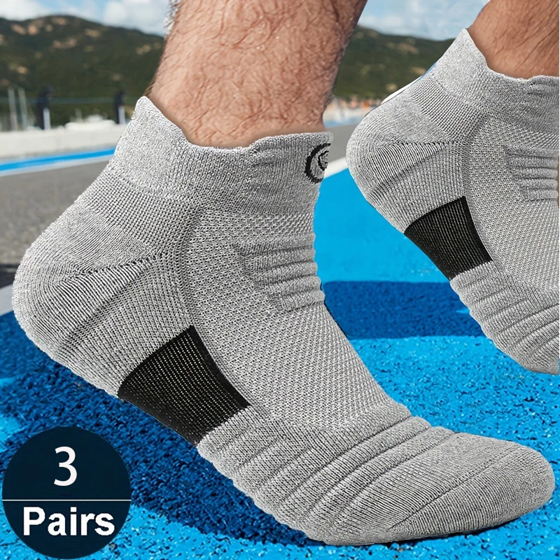 3/6 Pairs Sports Short Socks For Men High Quality Comfortable Breathable Casual Fashion Low-cut Ankle or Tube Socks - Image 3
