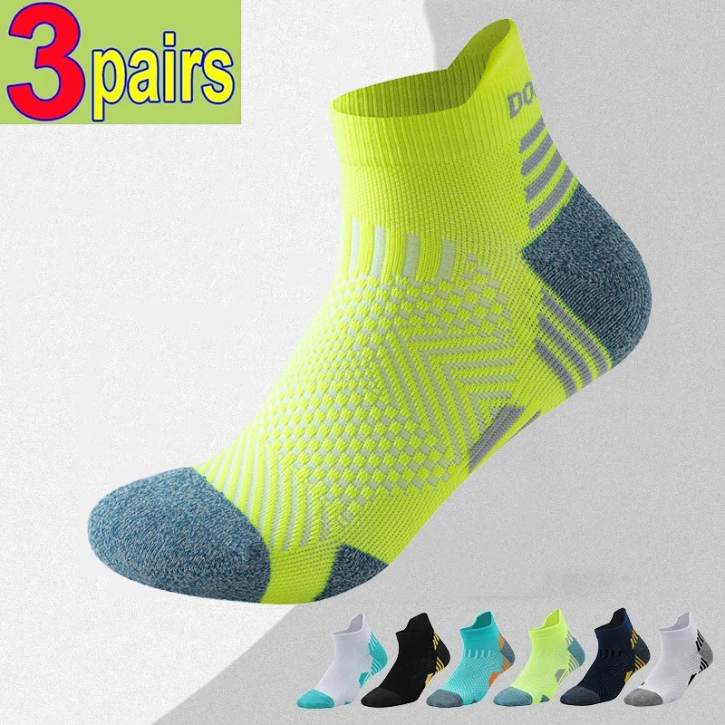 3/1Pairs Sport Compression Ankle Socks Men Low Cut Fitness Outdoor Deodorant Breathable Sox