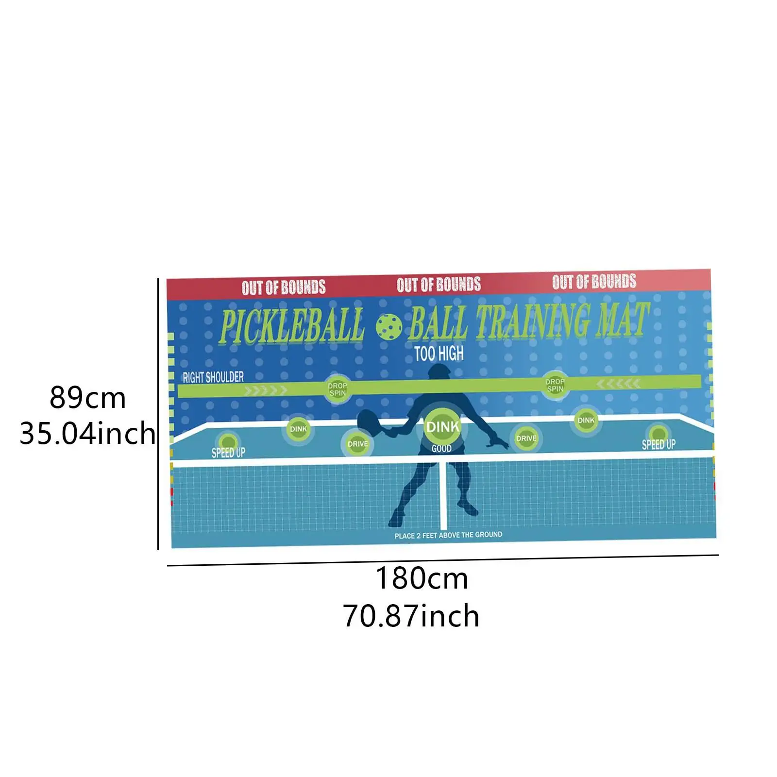 Pickleball Dink Pad for Wall Pickleball Practice Rebounder for Men Women Official Dink Pad for Indoor Outdoor Exercise Yard - Image 6