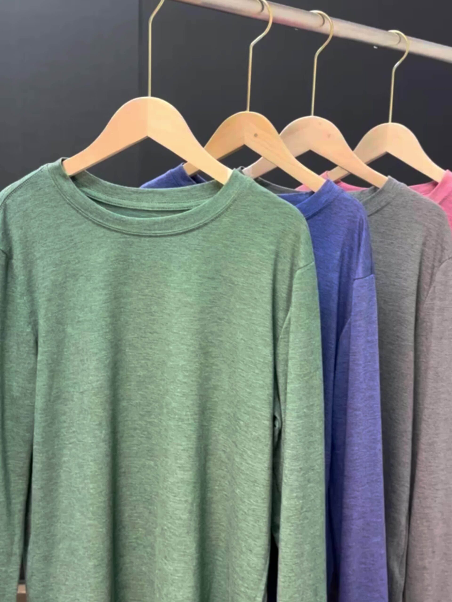 Women's Pickleball-Themed Long Sleeve Shirt - Multicolor Balls, Stretch Casual Top, Crew Neck, Soft S-XXL - Image 11