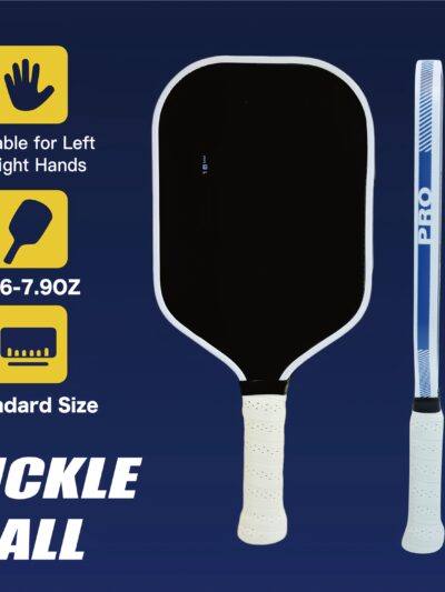 700 Carbon Fiber Pickleball Paddle with Non-Slip Grip & Polymer Core - Heavy-Duty T700 Frame Compatible for Competitive Play, Ergonomic Handle for Power/Spin,