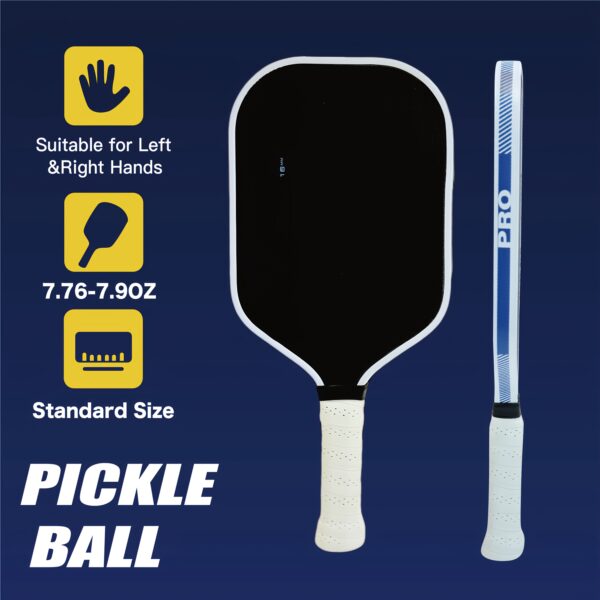 700 Carbon Fiber Pickleball Paddle with Non-Slip Grip & Polymer Core - Heavy-Duty T700 Frame Compatible for Competitive Play, Ergonomic Handle for Power/Spin,