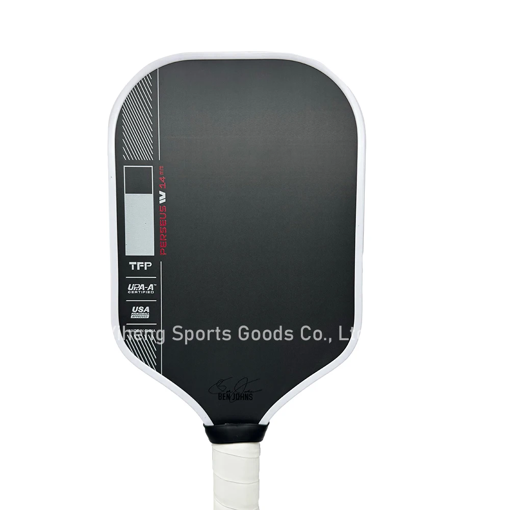 Perseus Pro IV BEN JOHNS 14mm 16mm Thickness TFP Foam GEN4 Core Thermoformed Toray T700 Carbon Fiber Pickleball Paddles - Image 4